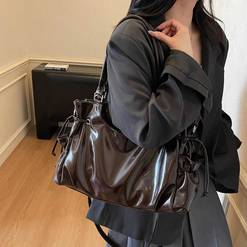 Large Capacity Wen PU Leather Handbags Messenger Bags Casual Fem Shoder Shopping Bag Fi Ladies Tote Crossbody Bag Y251209