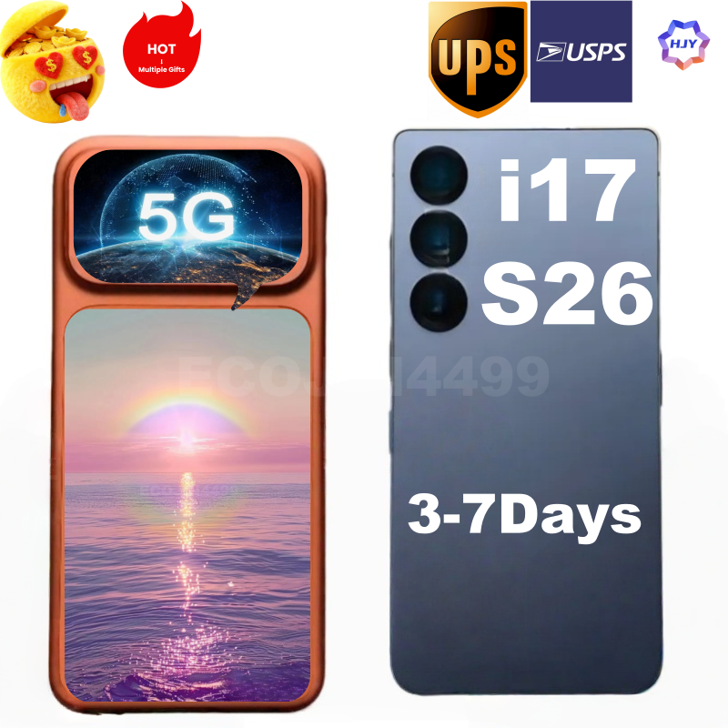 i16 i17 Pro Max 16+1TB cellphone wireless charging 5G smartphone network unlock 72+108MP pixel fingerprint unlock facial recognition