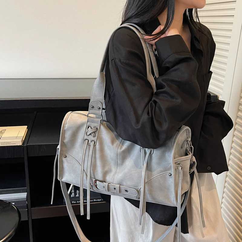 Relaxed Frosted Bag 2025 Autumn and Winter New Large-Capacity Cmuter Wens Shoder Tote Bag Crossbody Bag 02051JY Y251209