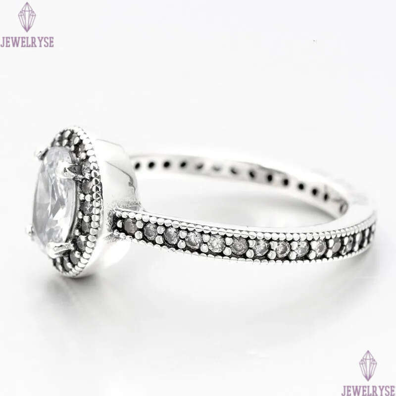 Oval CZ Diamond Vintage Ring Authentic 925 Silver Luxury RING set Women Girls Wedding Rings Gift Jewelry Crystal Stacking rings with Retail Box Wholes