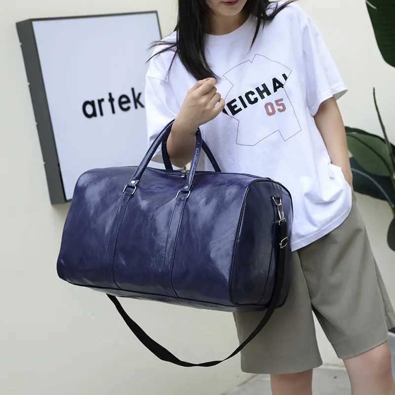 Gym Fitness Bags for Man Leather Travel Duffle Lage Waterproof Shoder Swimming Outdoors Bost Sports Fem Bags Handbag Y251209