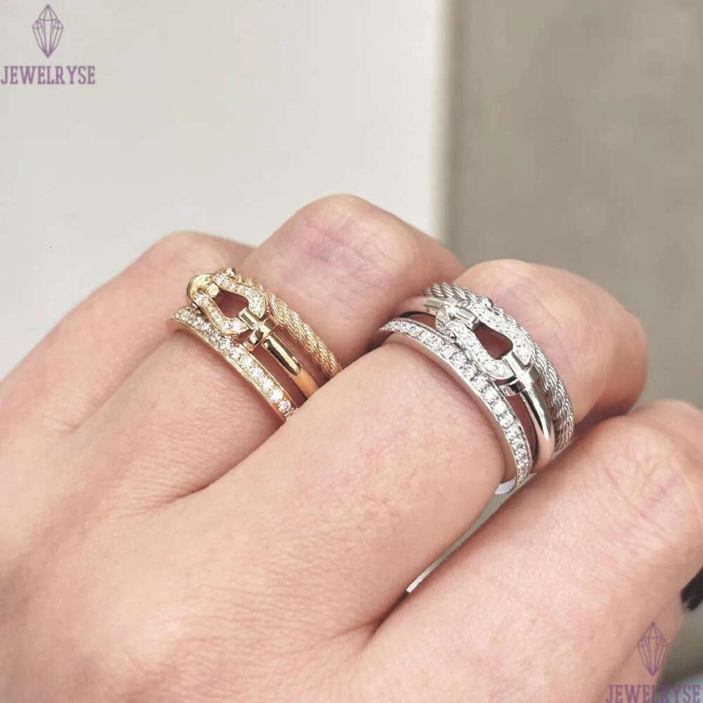 2025 new 18k rose gold luxury retro vintage ring for women mens top grade silver shine crystal diamond spring lover couple rings jewelry