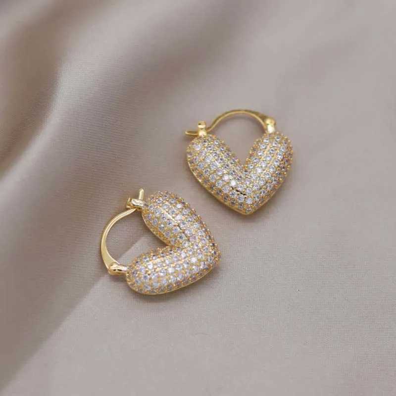 Luxury Fl Zircon Hoop Earrings For Wen Exquisite Shiny Crystal Shed Temperament Earrings Wedding Jewelry Y251210