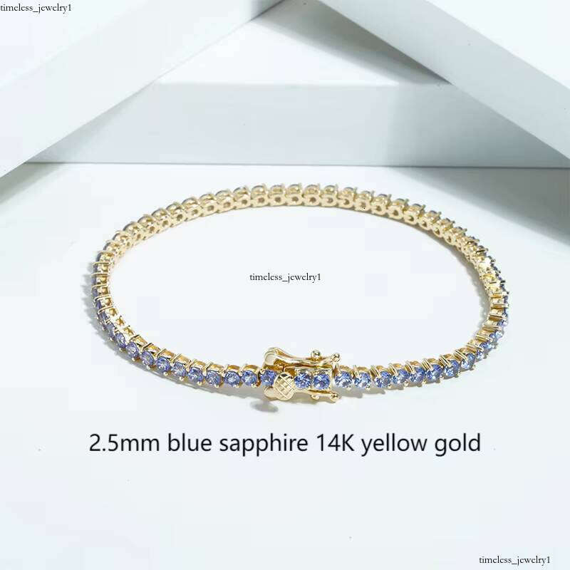 VVS Moissanite China Wholesale Starsgem Round Luxury Engagement 14k Yellow White Gold Lab Gemstone Emerald Ruby Sapphire Tennis Bracelet