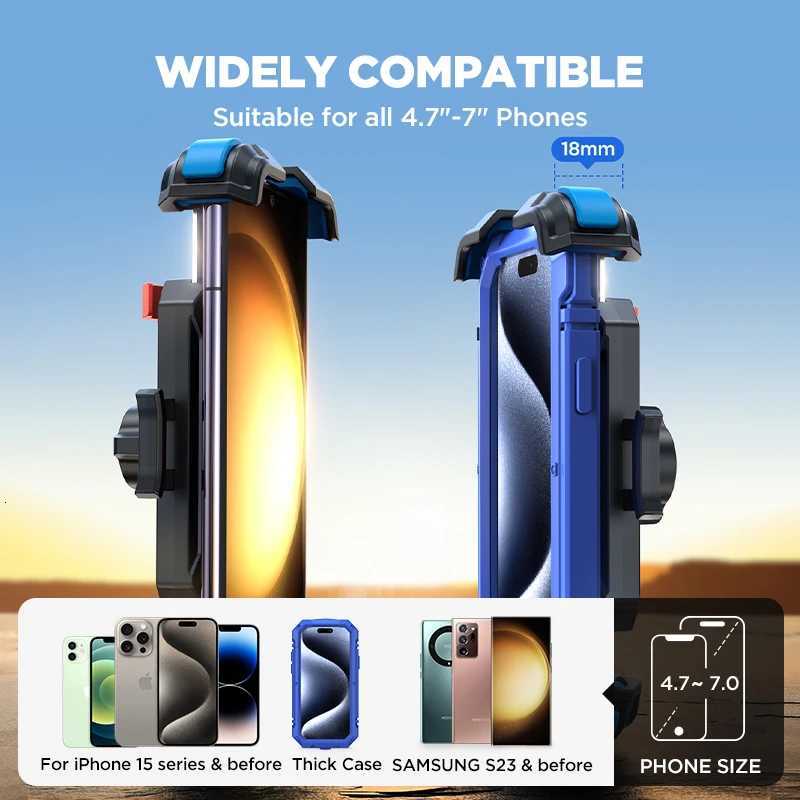 Joyro Motorcycle Bike Phone Mount Upgrade Phone Holder tra-Stable Bicycle Phone Mount Handlebar Cell Phone Clamp for Scooter C251210