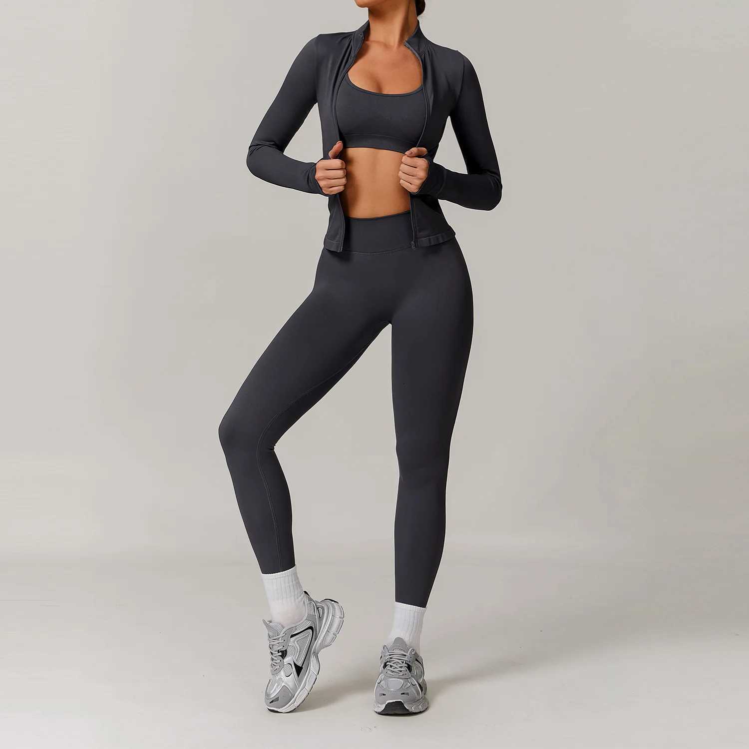 Seamless Yoga Set 2/3PCS Gym Clothes Women Sportswear Yoga Suits Fitness Set Womens Tracksuits Sports Bra High Waist LeggingsT251211