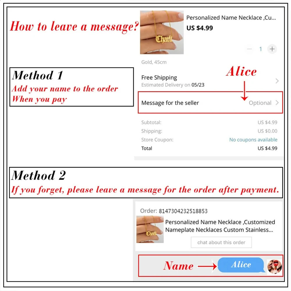 Personalized Stainless Steel Necklace with Ancient English Font Custom Name Pendant Unisex Festive Elegant Jewelry Gift 251224