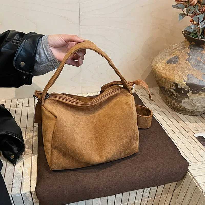 Fi Slouchy Relaxing Shopping Crossbody Bag Veet Simple Cmuting Tote Bag Large Capacity Versatile Texture low Bag Y251211