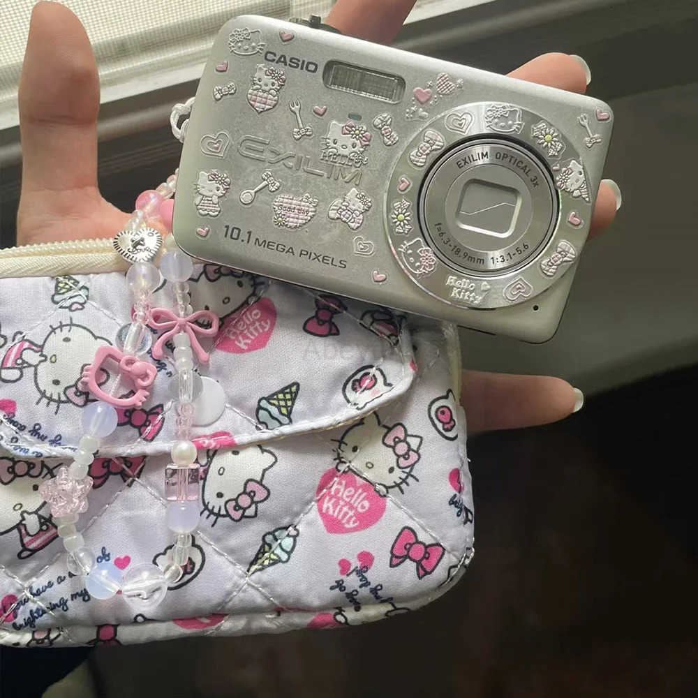 Sanrio Hello Kitty Cartoon Wallet Anime Purse Card Holder Coin Pouch CCD Storage Bag Sanitary Napkin Organizer Makeup Case Gifts H251211