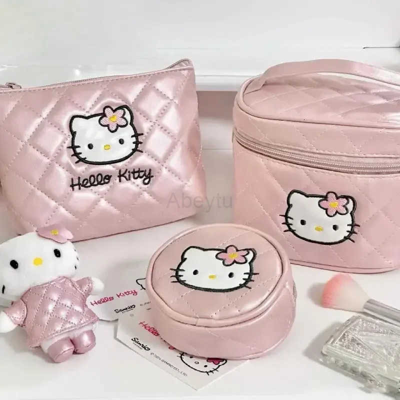 Sanrio Hello Kitty Coin Purse 50Th Anniversary Series Compact Card Holder with Zipper Waterproof Fabric Cute Mini Wallet Cute Girl Gift H251211