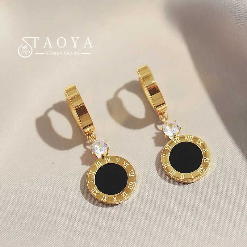 2025 Classic Stainl steel Ran Digital Round Pendant Earrings Korean Fashion Jewelry For Wens Temperament Accories Y251210