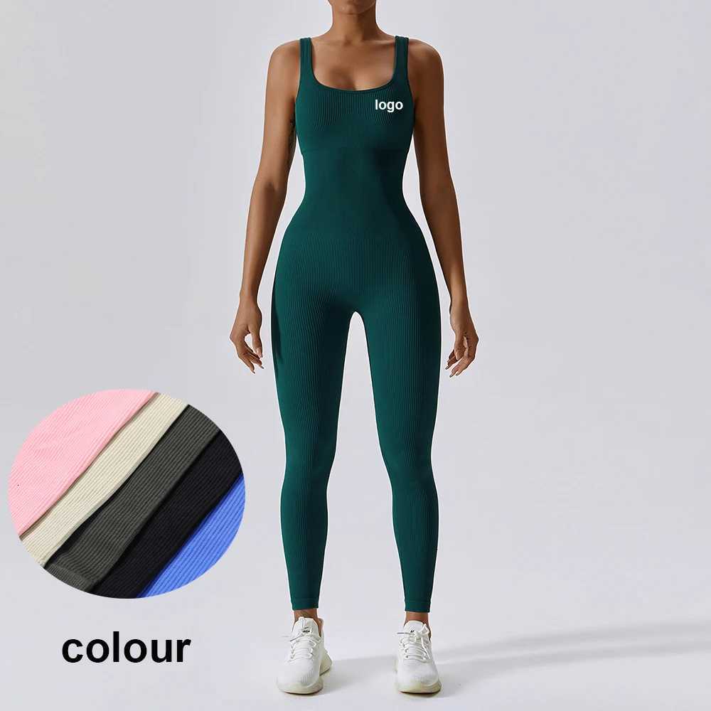 Custom Seamless One-Piece Yoga Clothes Sportswear Womens Gym Push Up Workout Clothes Fitness Sports Bodysuit Yoga SuitT251211