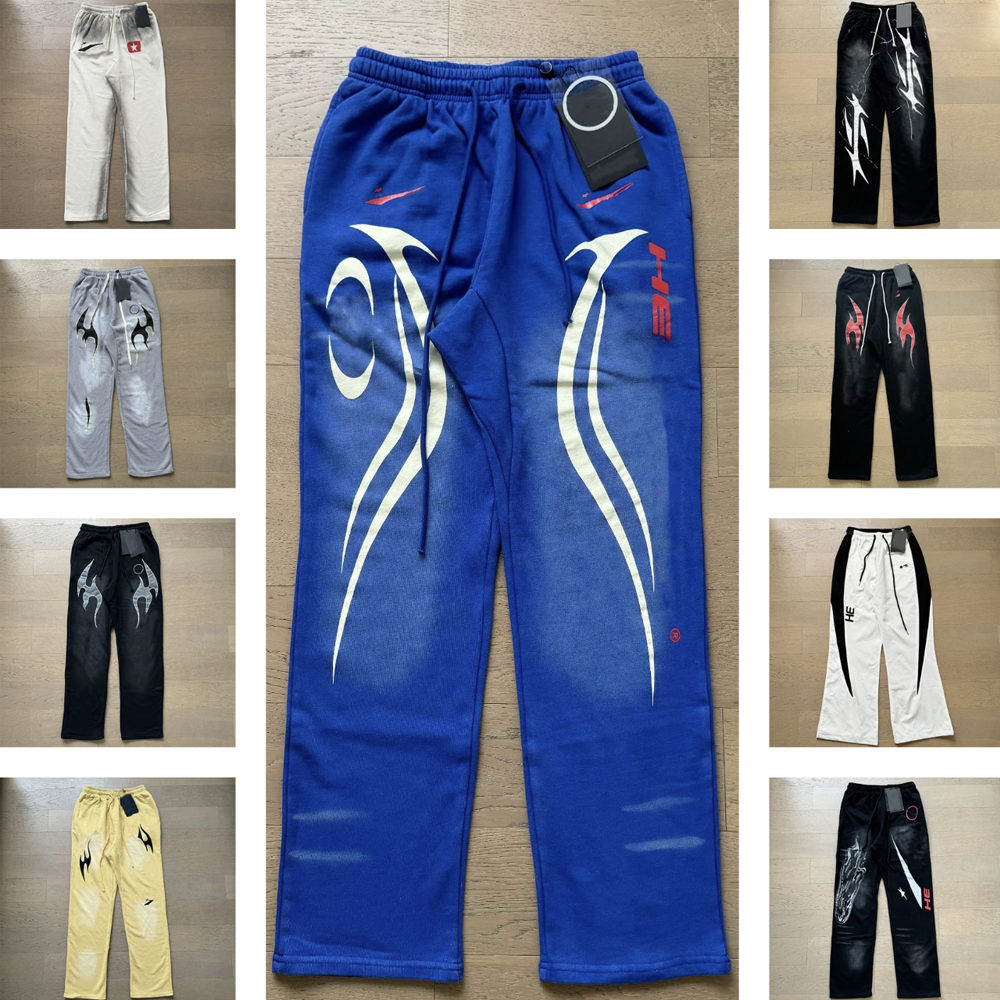 Designer Pants Men's Y2K Jogging Print Sweatpants from Hell Street Hip Hop Casual Loose Long Pants Unisex Autumn and Winter