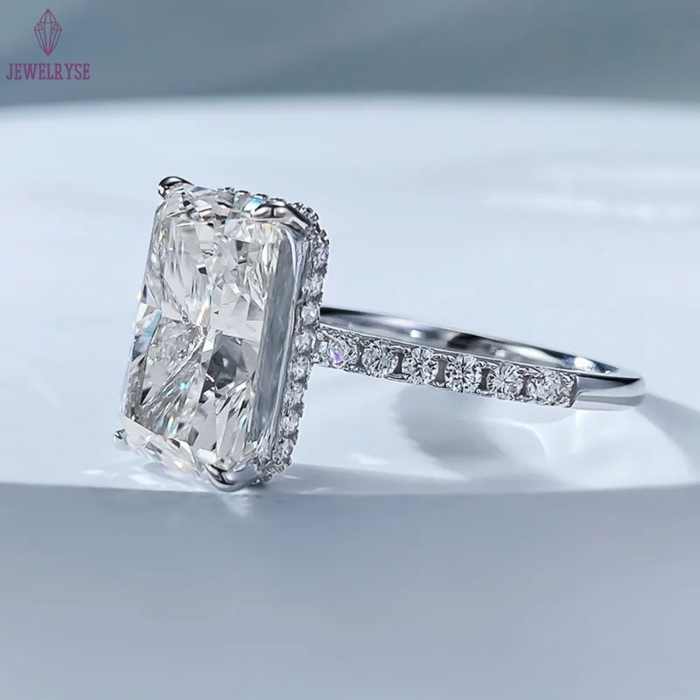 Choucong Wedding Rings Elegant Luxury Jewelry Sparkling Pure 100% 925 Sterling Silver Natural Moissanite Diamond Gemstones Party Women Engagement Ring