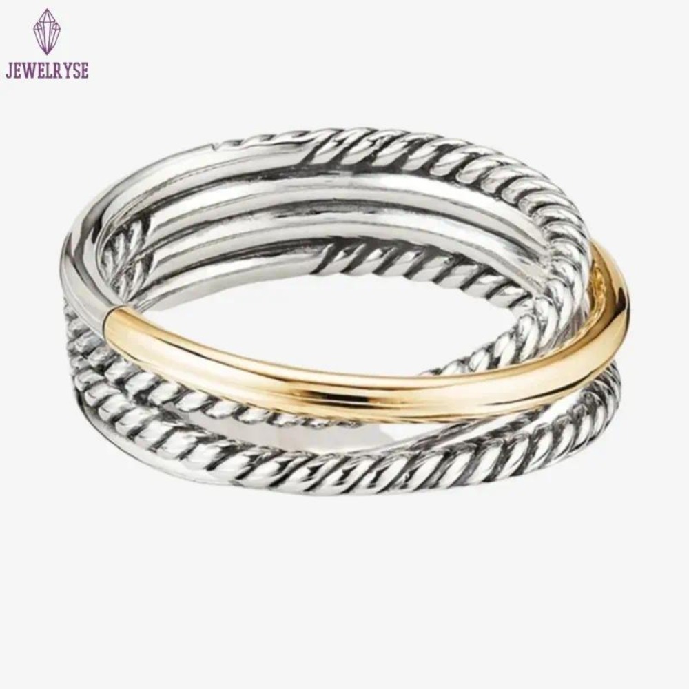 Designer Ring Twisted Cable Ring For Woman men Wedding rings engagement Collection Vintage Ethnic Loop Punk crossover luxury designer Jewelry gift Ban