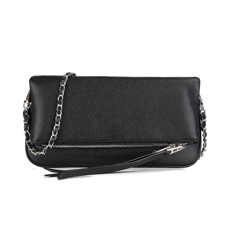 2025 New Fi Wen Wing Bag Classic Black Single-shoder Envelope Zadigent Bag Luxurious Design Chain Crossbody Ladies Bag Y251211