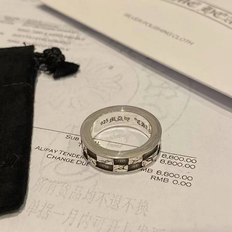 Designer Chrome Cross Demon Eye Thousand Eyes Ring High End Feel Unisex Jewelry Crow Gothic Statement Accessory High Quality Textured Wholesale Gift