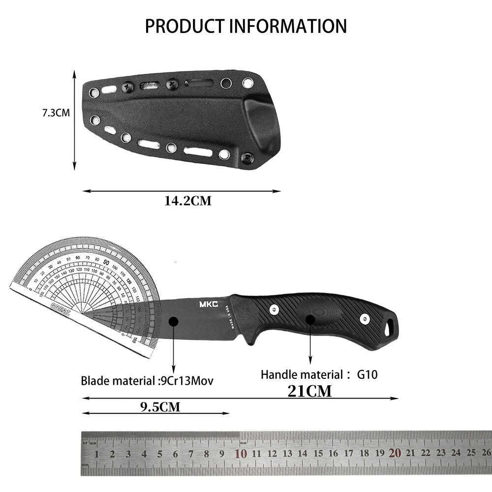 New MKC Tf24 Straight Knife Fixed Blade Household Knives Portable Survival Folding Fruit Knife EDC Tool High-Quality Folding fruit knife