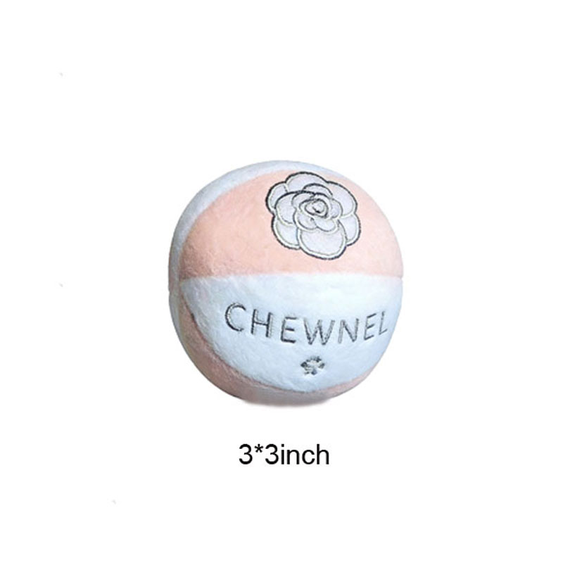 Luxury Dog Toys Designs Runway Pup Collection Unique Squeaky Parody Plush Dog Toys Fashion Accessories Dog Bones, Balls, Handbag, Dogs Christmas Gift