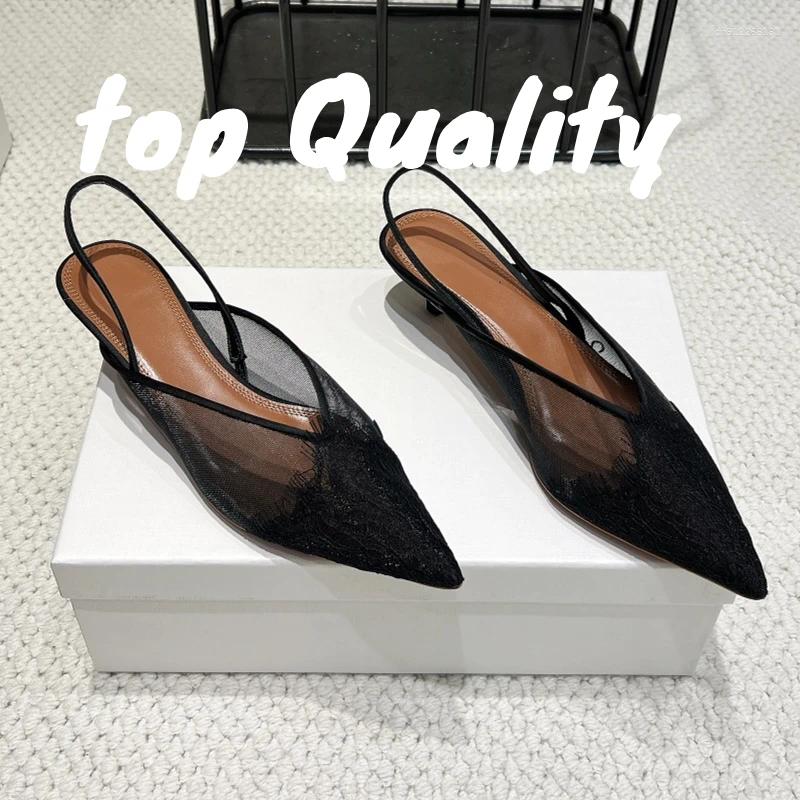 Dress Shoes 2025 Woman High-heeled Summer Elegant Banquet Fashion Sandals Leather Sole Comfortable Soft