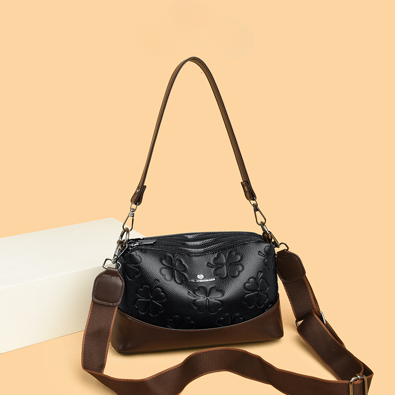 Mommy Soft Leather Shoulder Bag for Women Large Capacity Embossed Designer Tote High Quality Elegant Handbag 1100368158