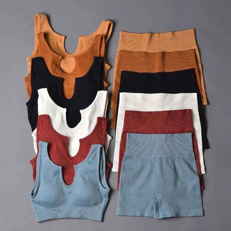 Seamless Sport Suit Yoga Suit Fitness Gym Clothes Women Gym Crop Top Yoga Shirts Bra Leggings Shorts Sportsuit Workout OutfitT251211