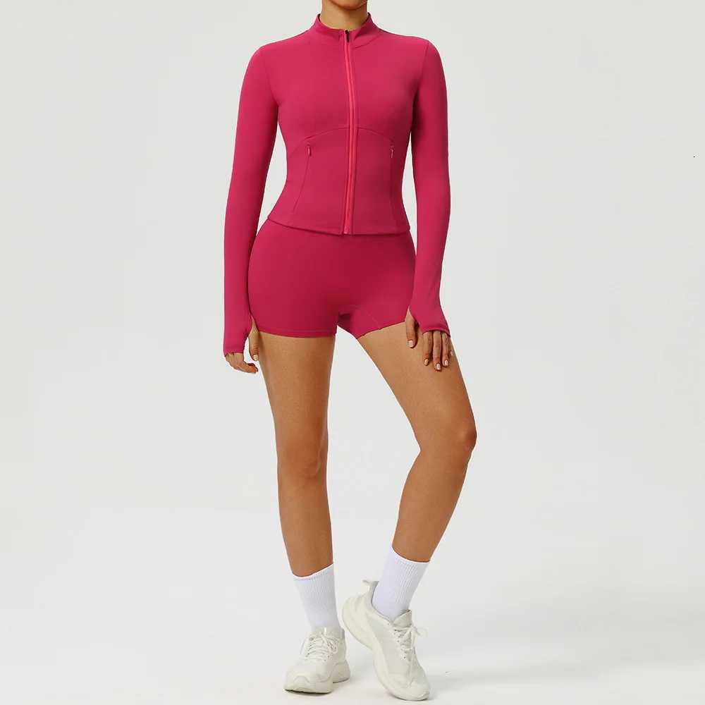 2PCS Yoga Suit Sports Set Womens Sets Fitness Push Up Sports Bra Shockproof Running Long Sleeve Leggings Impact Gym ClothesT251211