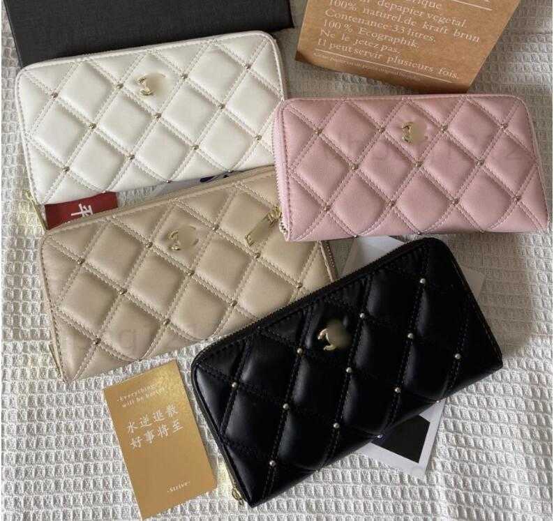 Designer Wallets Women Wallet High Quality Genuine Leather Men Wallet Zipper Ladies Long Purse purses Checked Embossed Flowers Small Wallet bag luxury T251211