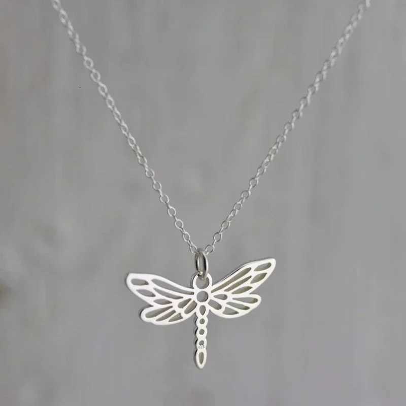 Necklace Stainless Steel Dragonfly Charn Necklace For Women Pendant Stainless Steel Chain Choker Necklaces Party Jewelry Gifts M251211