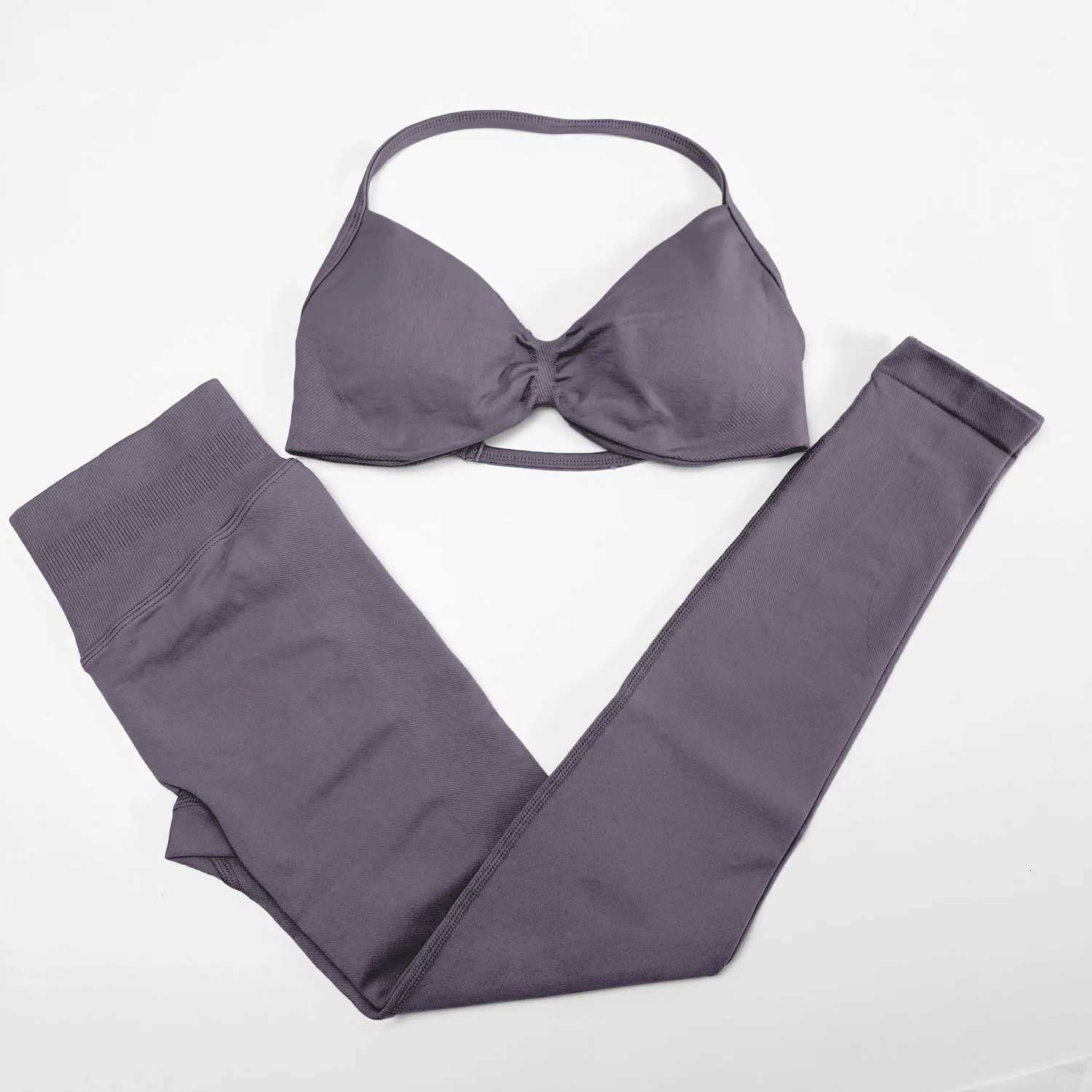 NCLAGEN Sports Sets Woman Gym Leggings And Strappy Bra Yoga Fitness Suit 2 Piece High Elastic Pilates Clothes Workout SportwearT251211