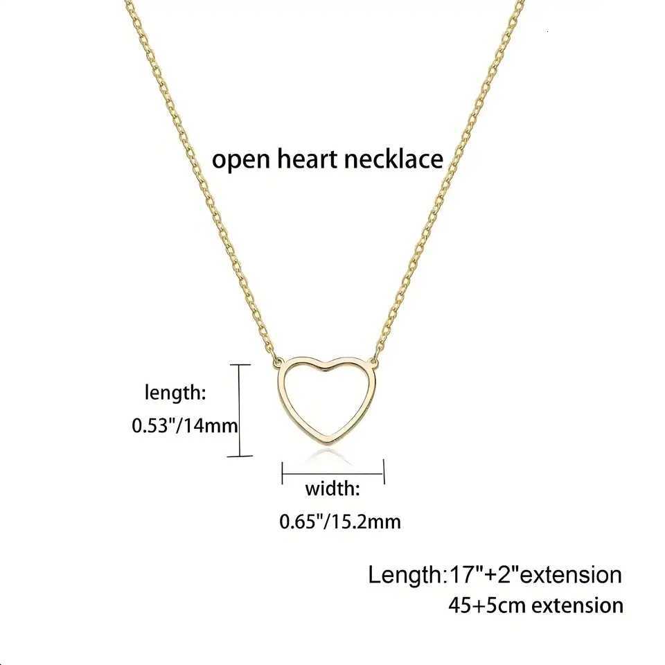 Gold - Plated Stainless Steel Hollow Heart Necklace Coquette Style Accessory for Women Ideal for Daily Wear Parties M251211