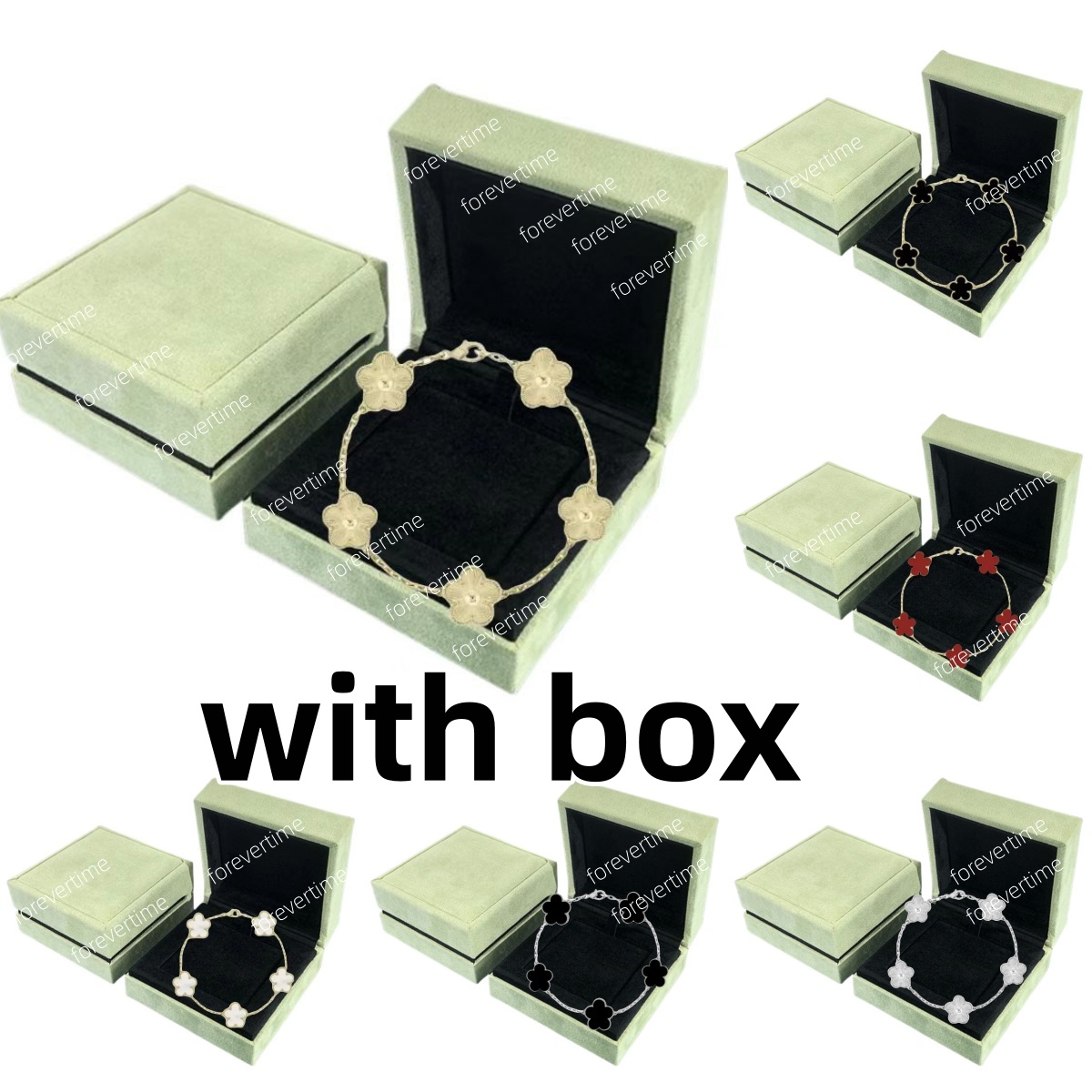 Clover bracelet with box designer Bracelets for Women Plated 18K gold 925 silver chain Charm Valentine Day Christmas gift High quality luxury wedding Jewelry