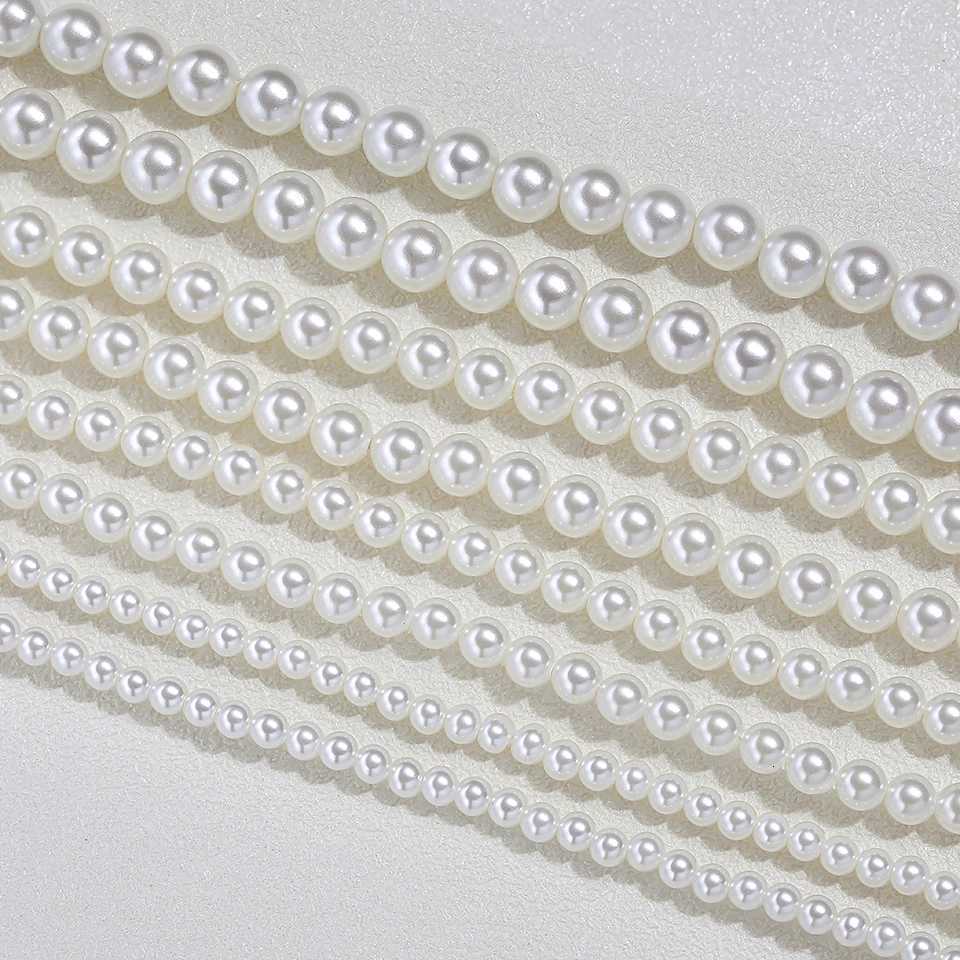 925 Sterling Silver 6mm Pearl Necklace For Women Jewelry On Neck Pearl Bead Choker Cheap Items With Party Gift M251211