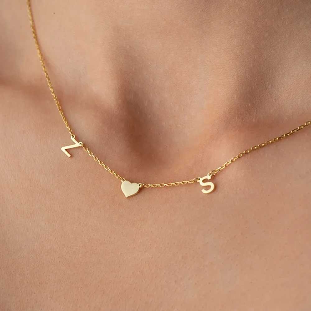 Personalized Custom Name Necklace for Women Men Letter Silver Necklaces Pendant Cross Chain Jewelry Birthday Holiday Gift 2023 M251211