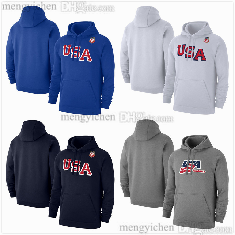 Team USA 2026 Milano Cortina Hockey Pullover Hoodie 34 Matthew 7 Brady Tkachuk 19 Matthew Tkachuk 43 Quinn Hughes 9 Jack Eichel 86 Jack Hughes Winter Olympices Jerseys
