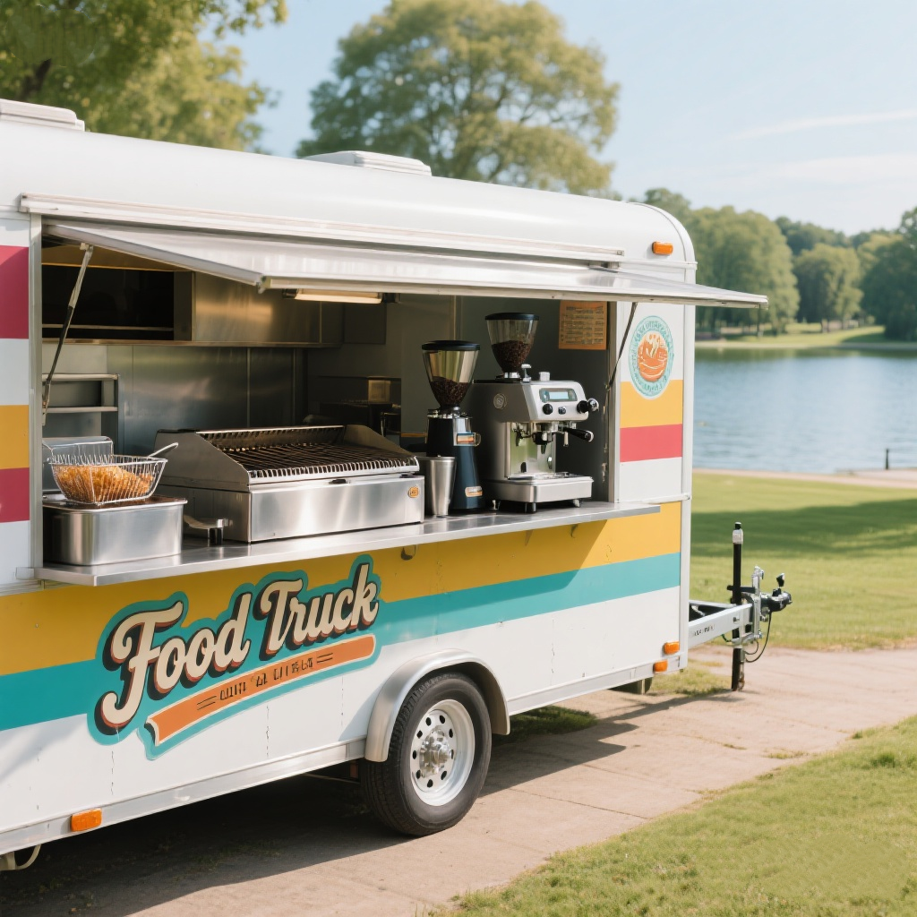 New Design Concession Food Trailer Hot Dog Food Cart Mobile Bar Cart Coffee Caravan Mini Food Truck