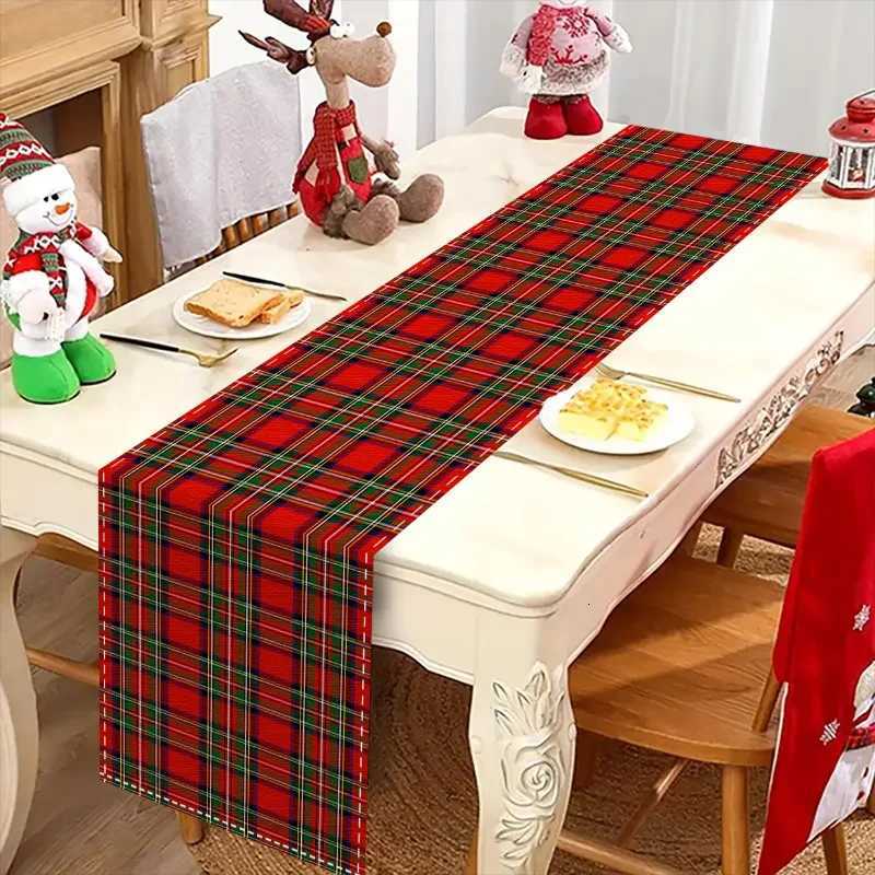 Christmas Table Runner - Minimst Style with Pine Tree Pattern Smooth Texture High-Quty Polyester Perfect for Holiday De H251211