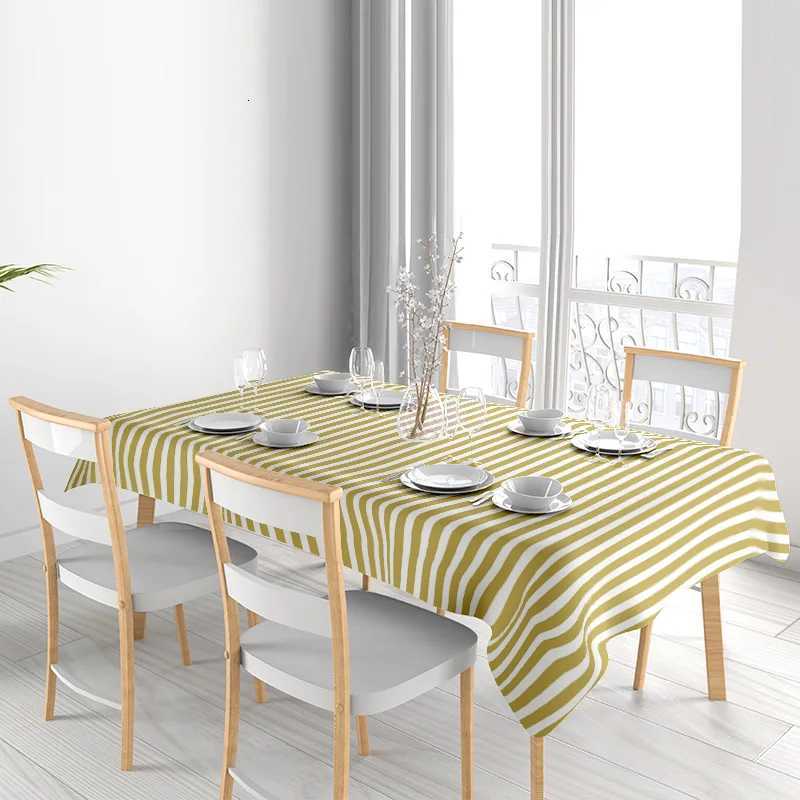 Waterproof Tablecloth Farmhouse Dining Decor Modern Kitchen Linens Washable Table Cover Rustic Home Decor Rectangle Tablecloth D H251211