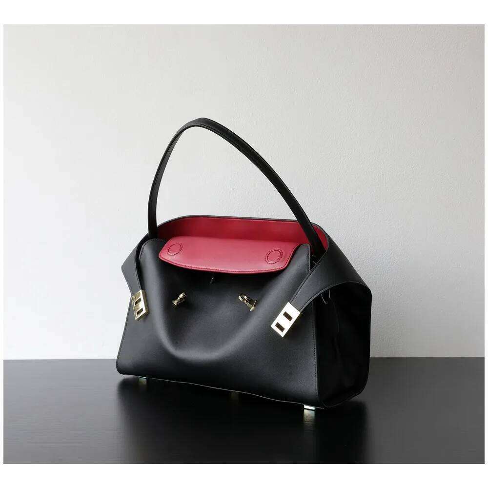 Hot Selling Niche Light Luxury High-End Leather Large-Capacity First-Layer Cowhide Women's Handbag Tote Bag Commuter Leisure Versatile Designer B