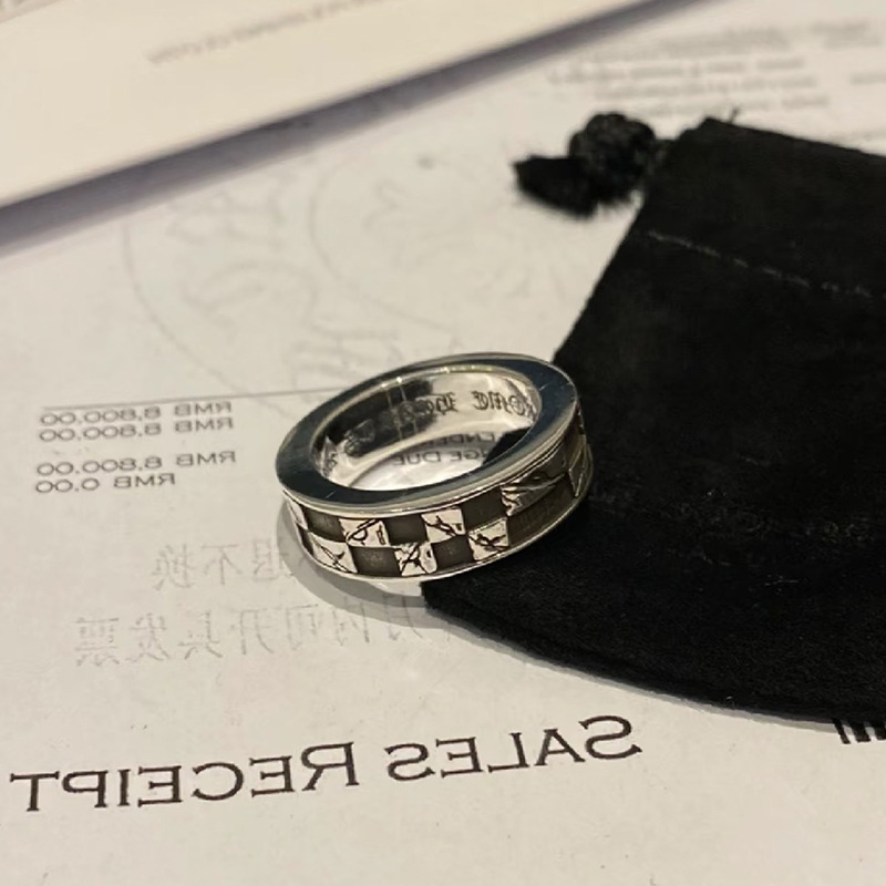 Designer Chrome Cross Demon Eye Thousand Eyes Ring High End Feel Unisex Jewelry Crow Gothic Statement Accessory High Quality Textured Wholesale Gift