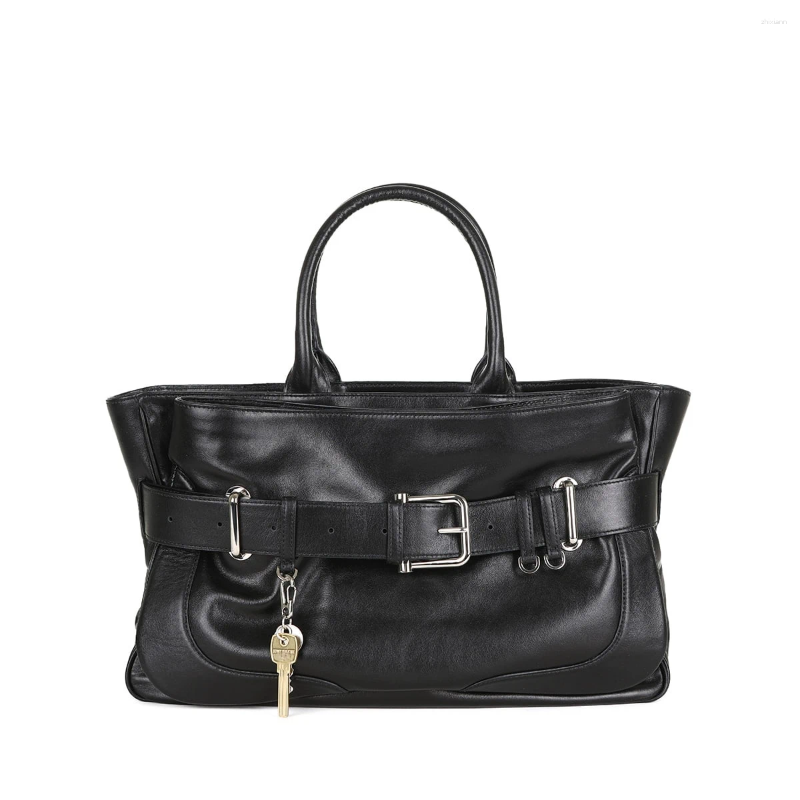 Shoulder Bags TOTE BROCLE STONE BLACK Punk Style Luxury Designer Large Handbags Fashionable Crossbody Work Bag For Unisex