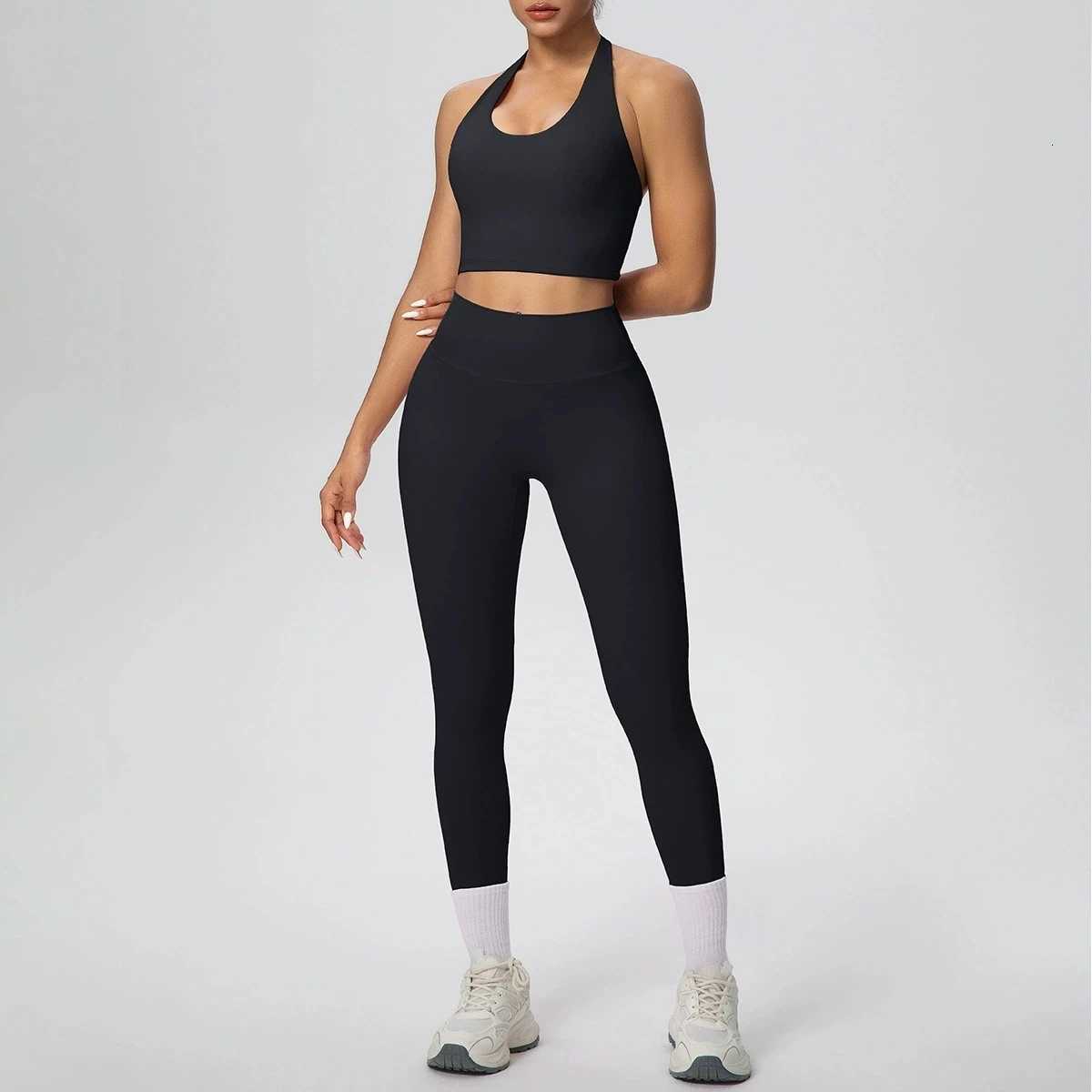 2PCS Yoga Clothes Sets Gym Womens Sports Set Yoga Bra Hoigh Waist Leggings Fitness Suit Running Bra Workout Tracksuit Yoga SetsT251211