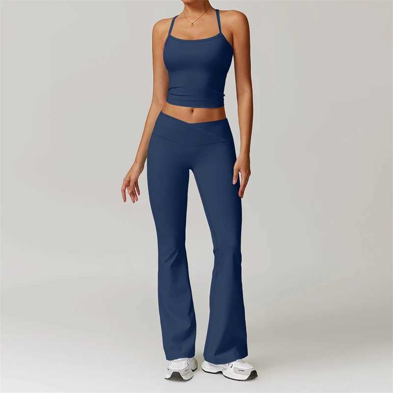 2 Piece Yoga Clothes Womens Tracksuit Athletic Wear Pilates Fitness Suit Gym Workout Sets Push Up Sports Bra Leggings SuitT251211