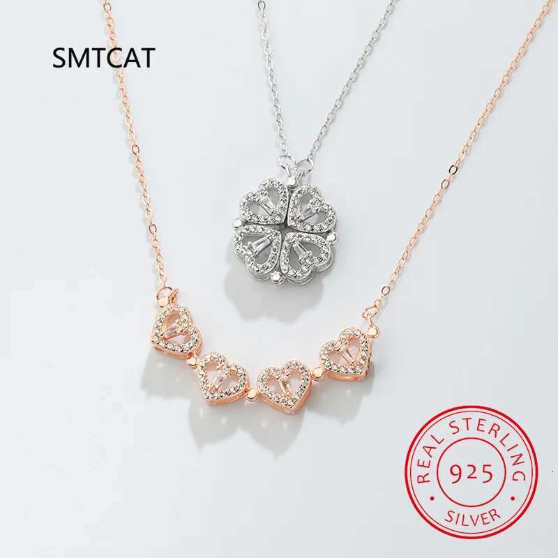 Sterling Silver Necklace Heart ShAPe Pendant Necklace For Women Hart Luxury Jewelry Sale Dropshipping M251211