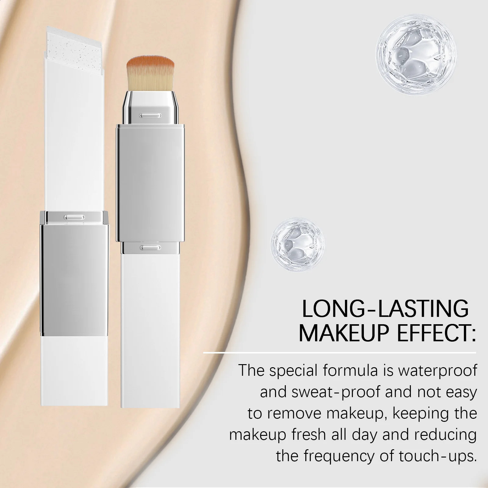 Color-changing 2-in-1 Makeup Foundation Stick Moisturizing Lightweight Brighten Matte Base Makeup Foundation Concealer Makeup 251210