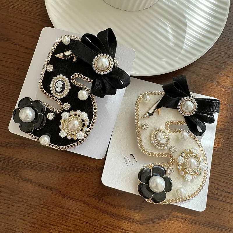 Korean Fashion Fabric Bow Brooches for Wen Rhinestone Pearl wer Corsage Elegant Lel Pins Luxry Jewelry Gifts Y251210