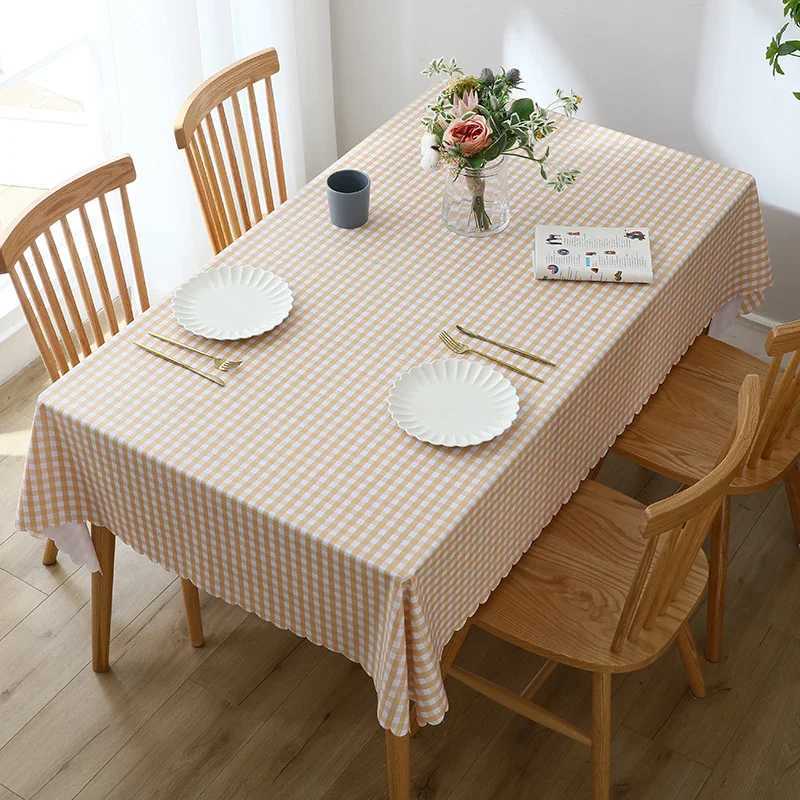 1PC Square Tablecloth Rectangle Waterproof Table Cloth Tabletop Cover Oil Proof Wipeable Table Covers for Kitchen Garden Dining H251211