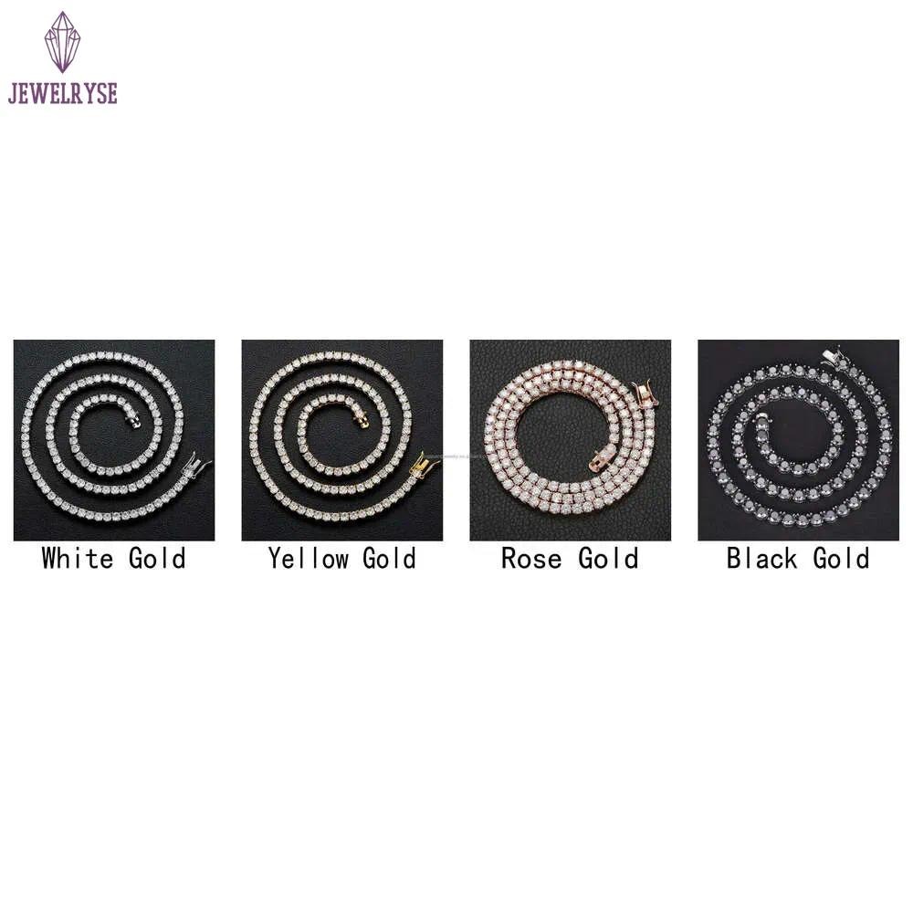 Moissanite Tennis Chain Fashion Jewelry Men Bracelet Diamond 5mm 6.5mm Sier Gold Plated Fine Jewelry Bracelet VVS Moissanite Tennis Chain for Men Wome
