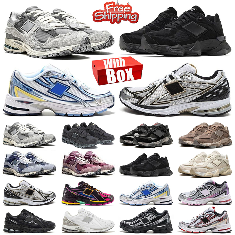 Free Shipping New Designer Running Shoes 90s60s Men Women Sneakers Platform Trainers Protection Pack Rain Triple Black Protection Pack Phantom Black Castlerock