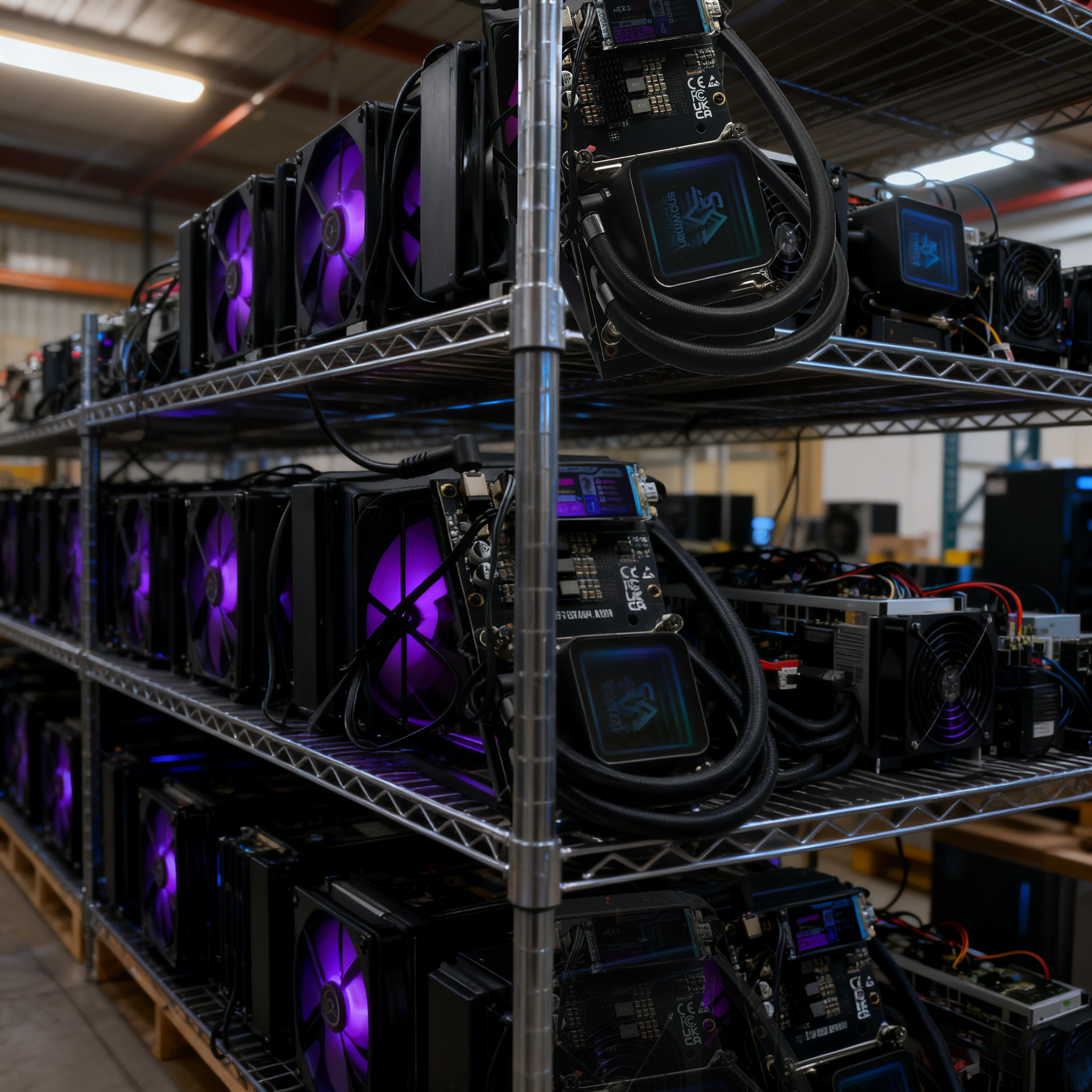 Stellapex Solo Miner Nerdqaxe++ 4.8TH/s Bitcoin Miner 75W 4Pcs BM1370 Chips ASIC Miners Cryptocurrency Mining Water Cooling Machine Lottery BTC Miner 